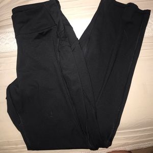 Black yoga flare leggings. Worn once